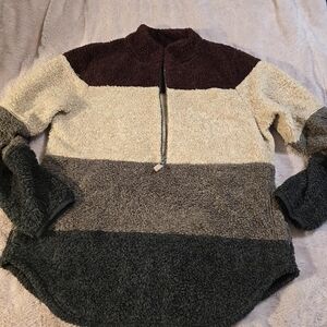 Maurices Deep Burgundy Sherpa Pullover